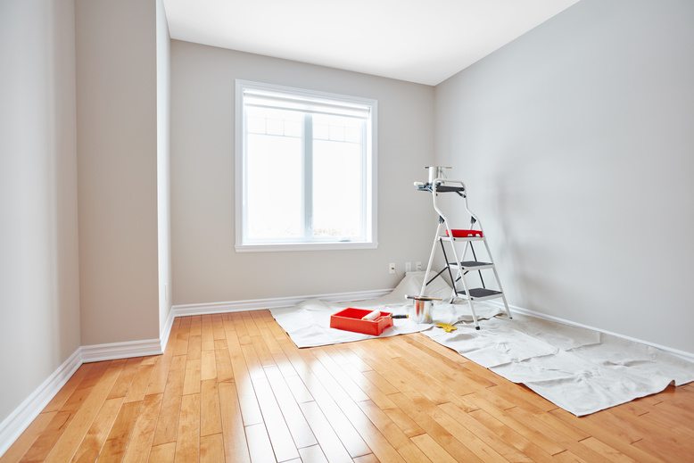Interior painting — bedrooms, living rooms, kitchens